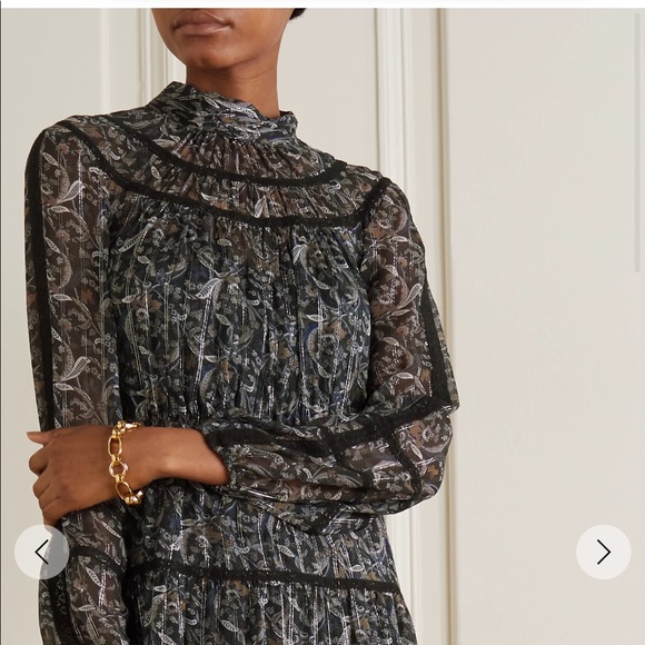 NWT $650 Veronica Beard Rahla Sheer Minidress, Size 6 ( fits 4-6), 97% Silk - Picture 3 of 12